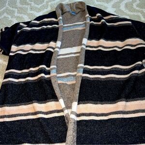Vince Striped Sweater - Black and Beige